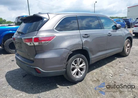 2015 Toyota Highlander Xle V6 from USA, damaged, VIN 5TDKKRFH3FS109000